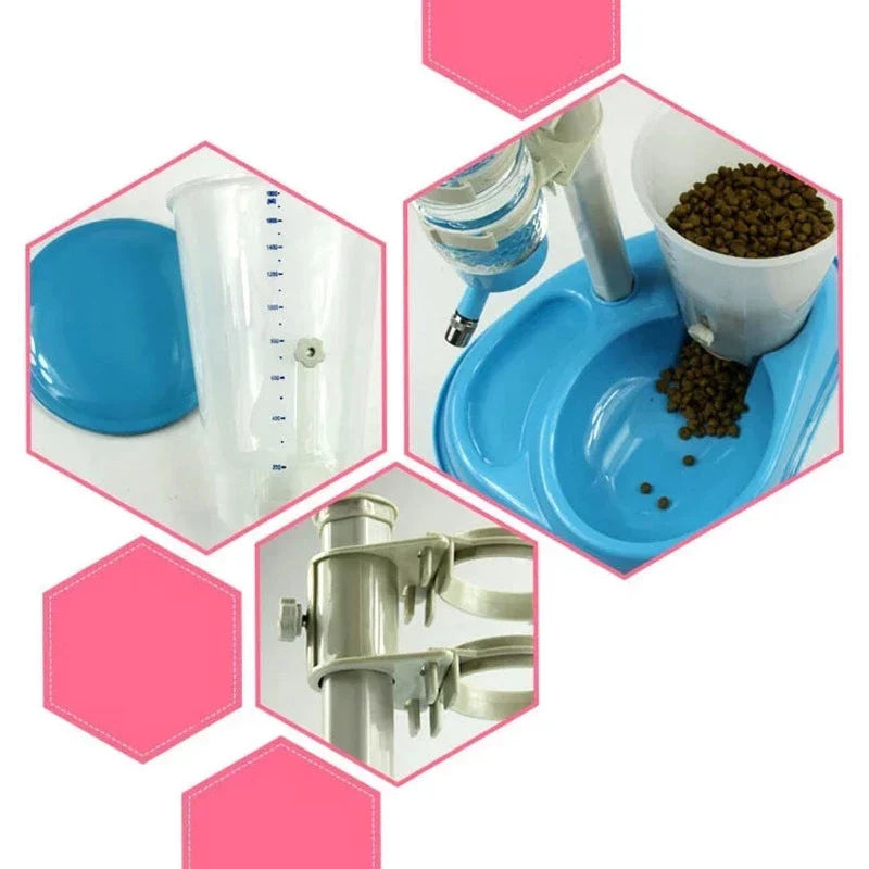 Bebedouro e Comedouro Automático para Cães e Gatos com Lambe Bilha Lorben