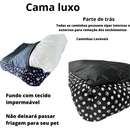 Cama Caminha Pet Cachorro tamanho grande confortável com zíper lavável + almofadinha
