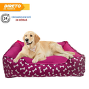 Cama Caminha Pet Cachorro tamanho grande confortável com zíper lavável + almofadinha