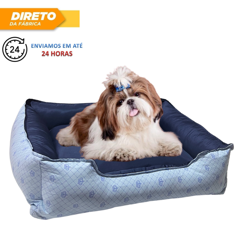 Cama Caminha Pet Cachorro Gato tamanho p,m,g confortável com zíper lavável + almofadinha