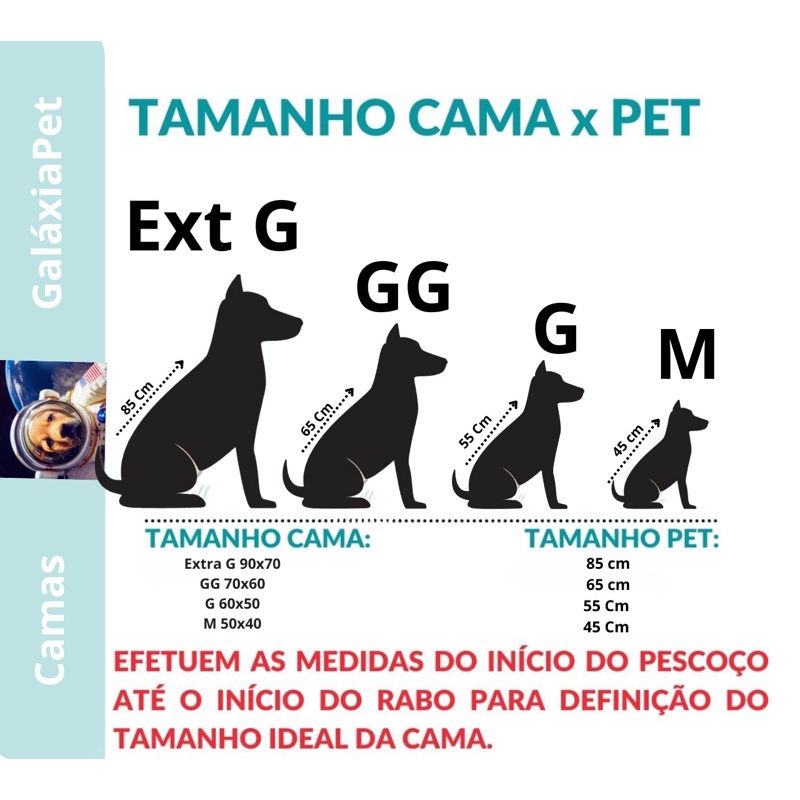 Cama Caminha Pet Cachorro tamanho grande confortável com zíper lavável + almofadinha