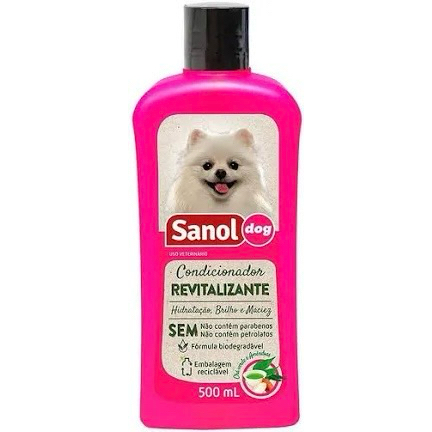 Kit Sanol Shampoo Antipulgas 500ml + Condicionador Sanol 500ml