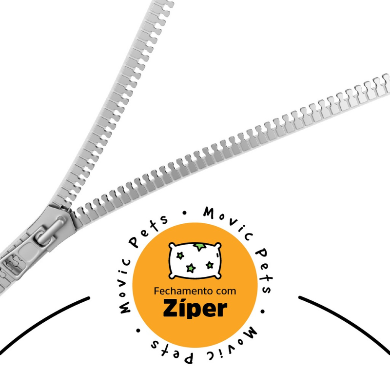 Cama Colchonete Almofada para Cachorro ou Gato Pet Pequeno Médio e Grande Lavável com Zíper