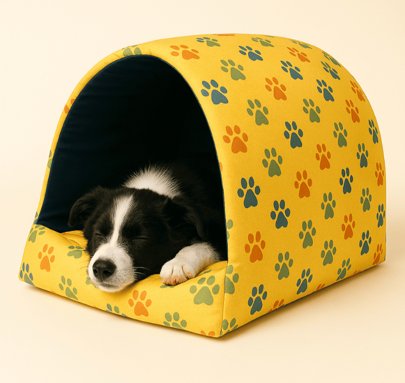 Cama para Cachorro Gato Casinha Toca Iglu para Cães e Gatos Estampas Variadas com Almofada