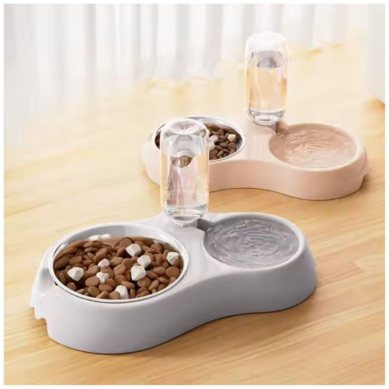 Comedouro E Bebedouro Automatico Para Cães E Gatos Ergonômico Pet Multifuncional