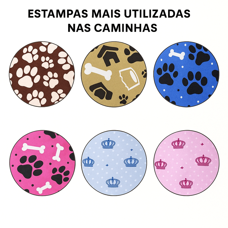 Cama Caminha Pet Cachorro Gato Lavável + Almofada + Tapete + Manta + Comedouro Bebedouro