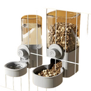 Dispensador de água suspenso para gaiola de pets, alimentador e bebedouro automático