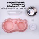 Comedouro E Bebedouro Automático Para Cães Gatos Pet Filhotes
