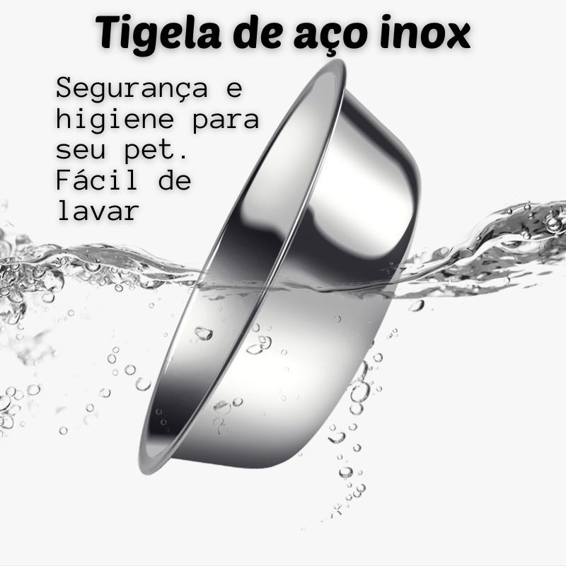 Comedouro E Bebedouro Automático Para Cães Gatos Pet Filhotes