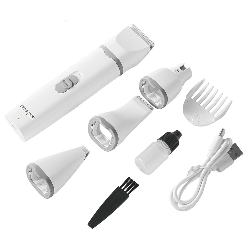 4 em 1 USB Recarregável kit De Aparador Elétrico De Pele Pata De Cão Para Animais De /Pequenos/Gatos/Cães