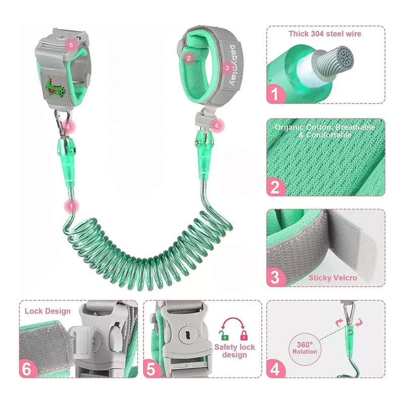 Coleira Guia Infantil De Segurança Anti-perda Com Mochila