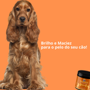 Suplemento Vitamina PELUDINHOS p/ Cachorro PELO e DERME Saboroso Dermatite Queda Derme Brilho Formato de Ossinho