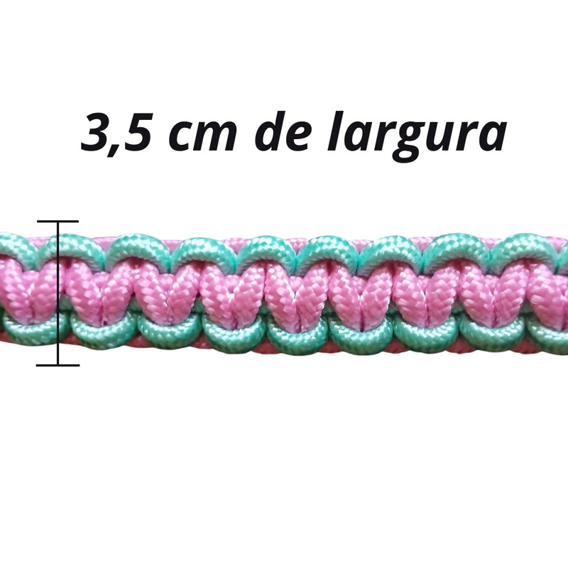 Guia Unificada para Passeio Coleira Resistente para Cachorro Labrador