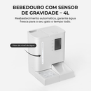 Newpet Bebedouro com Comedouro Alimentador Automático Pet Cães Gato- Bivolt